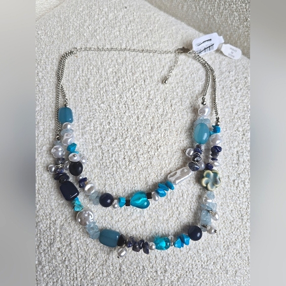 NWT! Free People,  Steal The Show Choker, Turquoise Tonal, NEW! - Picture 3 of 9